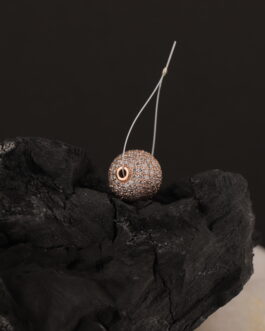 18 kt Rose Gold Ball with Diamond