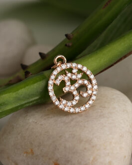 18 Kt Rose Gold Pendant with Diamonds